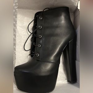 High heel platform Bootie
